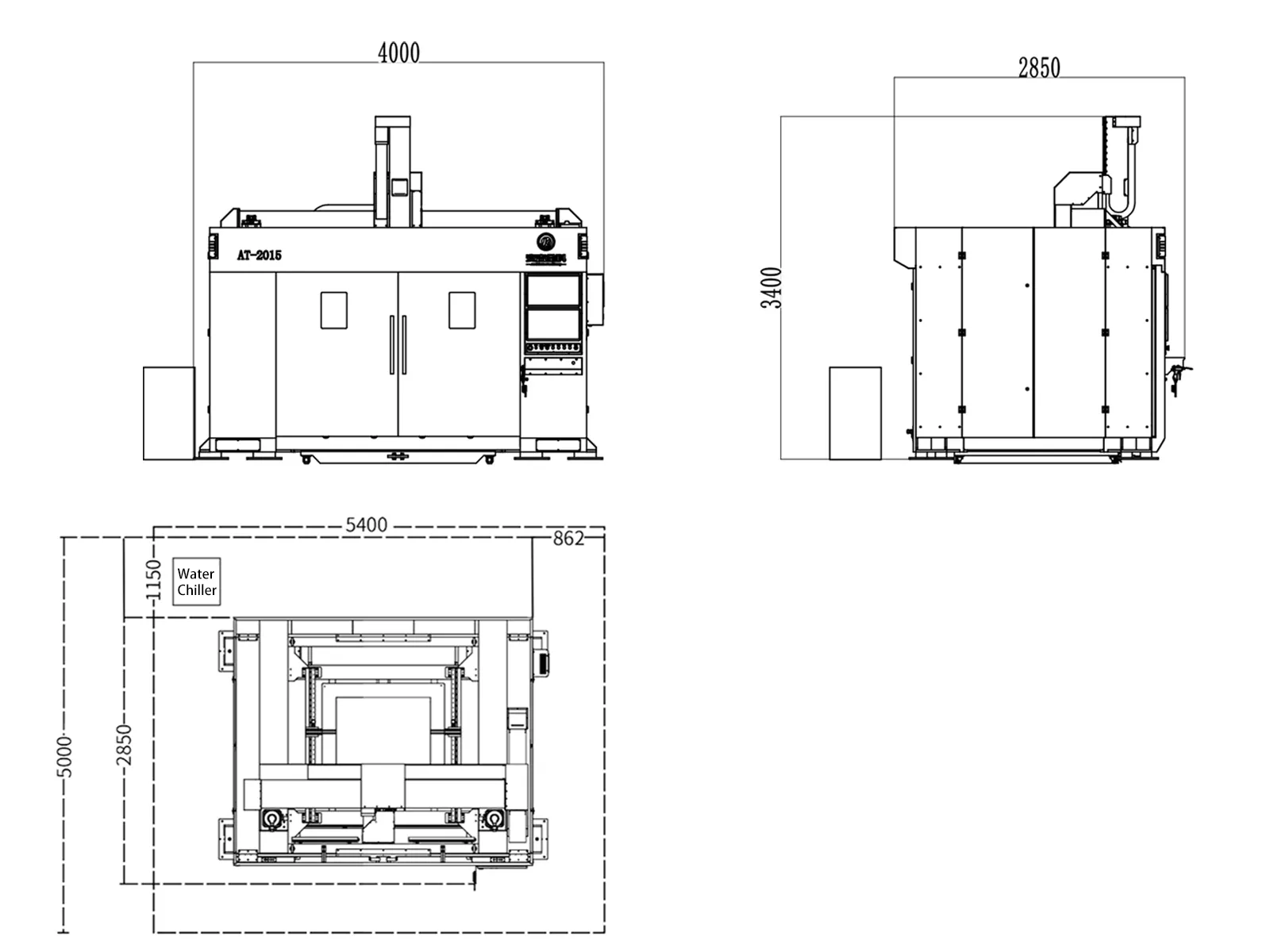 5-Axis-Laser-Cutting-Machine-Installation-Layout