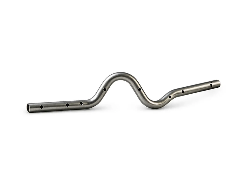 Bent tube with spatial holes for frame applications